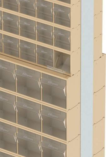 Стойка СТЕЛЛА-ТЕХНИК  бежевая двусторонняя напольная (600х380х1650) 406-09-08-00-B - изображение 5