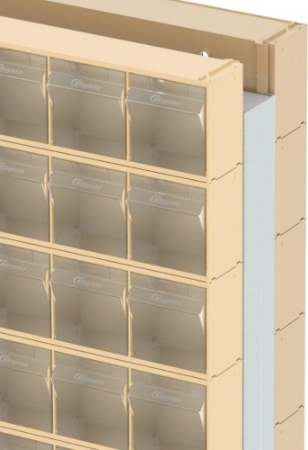 Стойка СТЕЛЛА-ТЕХНИК  бежевая двусторонняя напольная (600х380х1650) 406-00-10-03-B - изображение 4