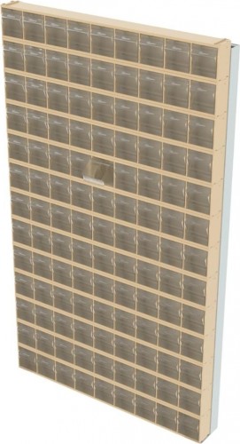 Стойка СТЕЛЛА-ТЕХНИК  бежевая настенная (610х40х1000) 402-13-00-00-B - изображение 3