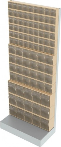 Стойка СТЕЛЛА-ТЕХНИК  бежевая напольная (610х325х1500) 403-06-04-03-B - изображение 3