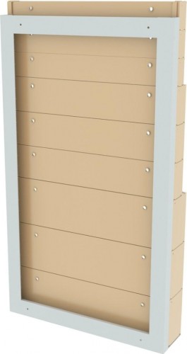 Стойка СТЕЛЛА-ТЕХНИК  бежевая настенная (610х40х1000) 402-03-03-03-B - изображение 2