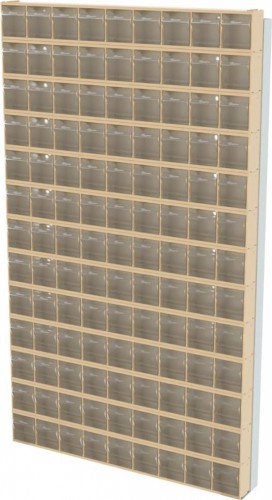 Стойка СТЕЛЛА-ТЕХНИК  бежевая настенная (610х40х1000) 402-13-00-00-B