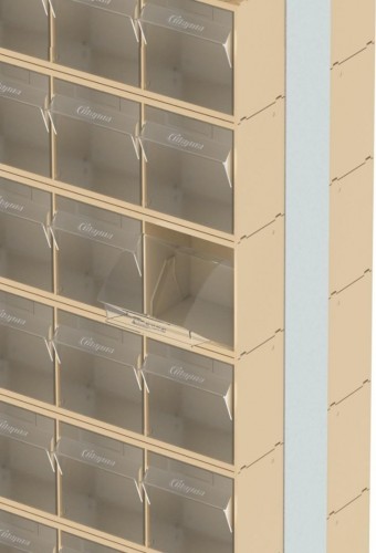 Стойка СТЕЛЛА-ТЕХНИК  бежевая двусторонняя напольная (600х380х1650) 406-05-06-03-B - изображение 5