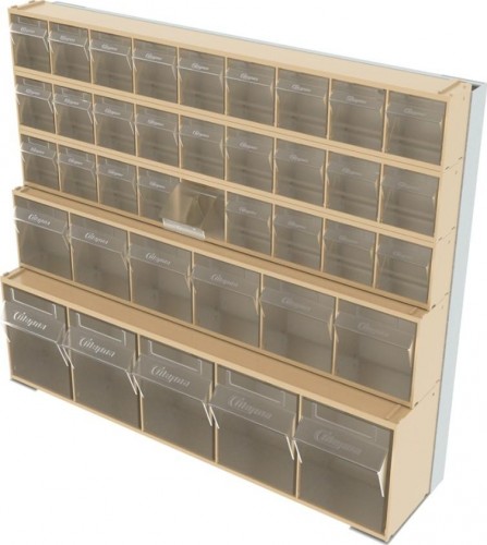 Стойка СТЕЛЛА-ТЕХНИК  бежевая настенная/настольная (610х150х500) 401-03-01-01-B - изображение 3