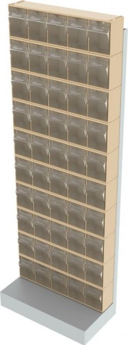 Стойка СТЕЛЛА-ТЕХНИК  бежевая напольная (610х325х1650) 404-00-00-10-B - изображение 3