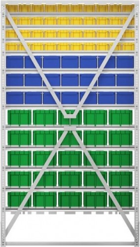 Стойка СТЕЛЛА-ТЕХНИК В1-04-03-05 (1150х2000 мм) односторонняя - изображение 4