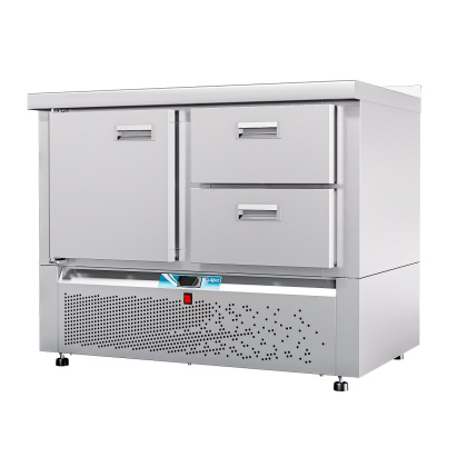 СТОЛ холодильный низкотемпературный СХН-70Н-01 (дверь, ящик 1/2) с бортом (25110111300) - изображение 2