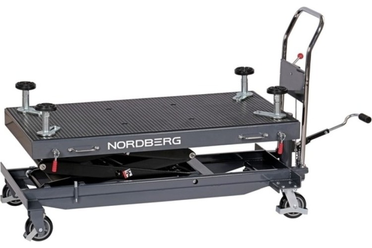 Стол подъемный для АКБ электромобиля NORDBERG N3T1000GH гидравлический 1000 кг, двойные ножницы N3T1000GH