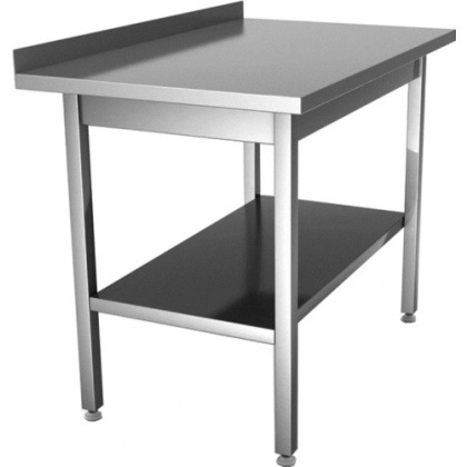 СТОЛ пристенный СРП 9*6 нерж с 3х стор.обвязкой