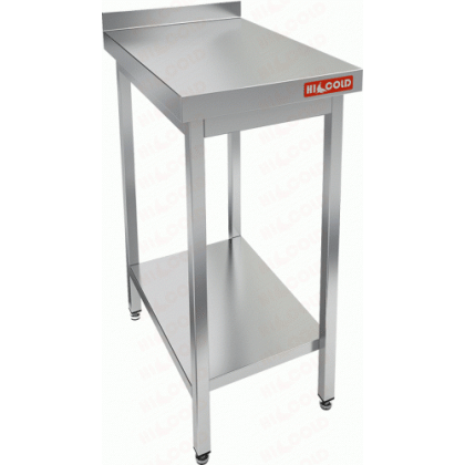СТОЛ  производственный пристенный с бортом и полкой HICOLD НСО-6/6БП 281109
