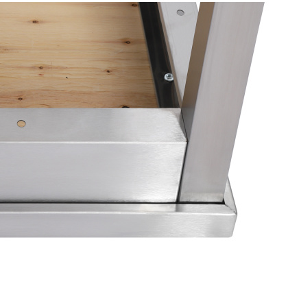 СТОЛ универсальный Luxstahl СПУ-13/6 со сплошной полкой нерж. - изображение 5