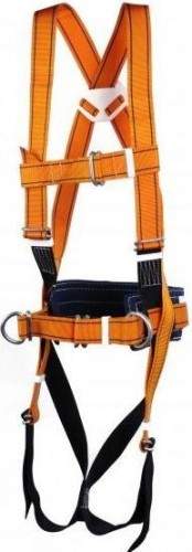 Страховочно-удерживающая привязь МОЛОТ СУПР 2 Ж уш М с напл. и наб. лямками, без стропа, кушак супр2ж4бс