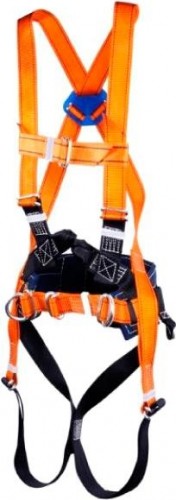 Страховочно-удерживающая привязь МОЛОТ СУПР 2 Ж 4 уш М с напл. и наб. лямк, без стропа, уш.кушак