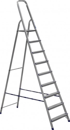 Стремянка алюминиевая АЛЮМЕТ АМ 709 9 ступеней Ам709