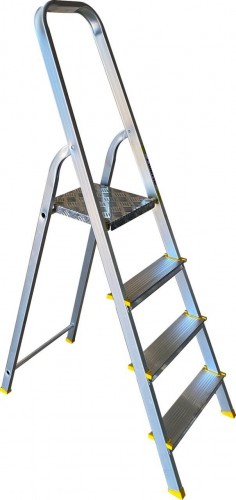 Стремянка алюминиевая АЛЮМЕТ АРА 7004 4 ступени анодированная APA7004