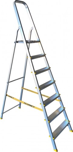 Стремянка алюминиевая АЛЮМЕТ АРА 7007 7 ступеней анодированная АРА 7007