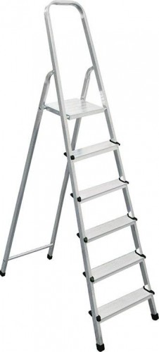 Стремянка алюминиевая Biber 98006 6 ступенчатая тов-071390