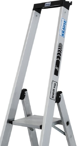 Стремянка алюминиевая KRAUSE STABILO 3 ступени, 225 кг, высокая дуга 135018 - изображение 4