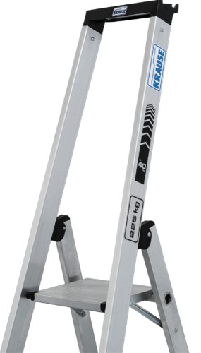 Стремянка алюминиевая KRAUSE STABILO 5 ступеней, 225 кг, высокая дуга 135032 - изображение 4