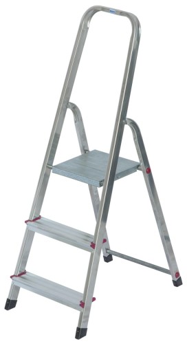 Стремянка алюминиевая KRAUSE CORDA 3 ступени 000712