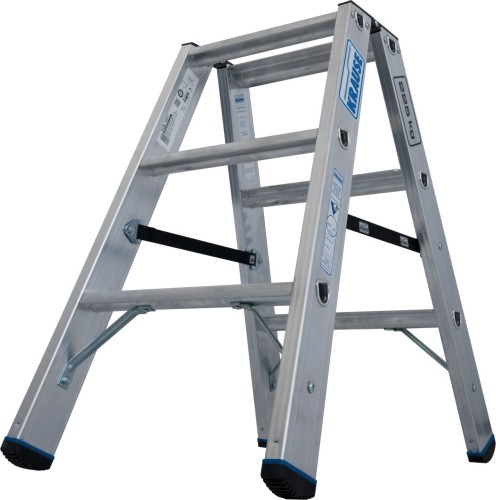 Стремянка алюминиевая KRAUSE STABILO 3 ступени, 225 кг, двухсторонняя 135100 - изображение 3