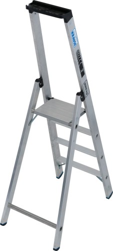 Стремянка алюминиевая KRAUSE STABILO 4 ступени, 225 кг, высокая дуга 135025 - изображение 2