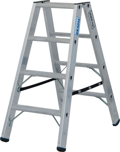 Стремянка алюминиевая KRAUSE STABILO 4 ступени, 225 кг, двухсторонняя 135117 - изображение 2