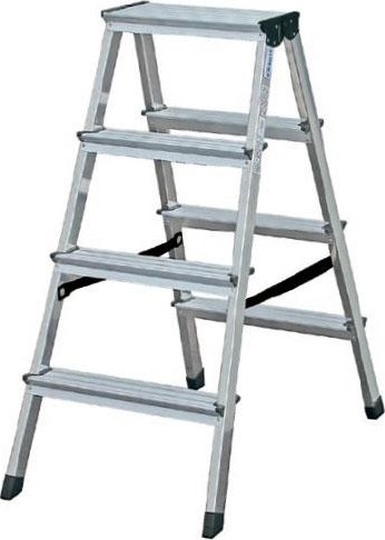 Стремянка алюминиевая KRAUSE MONTO DOPPLO 4 ступени двухсторонняя 120335