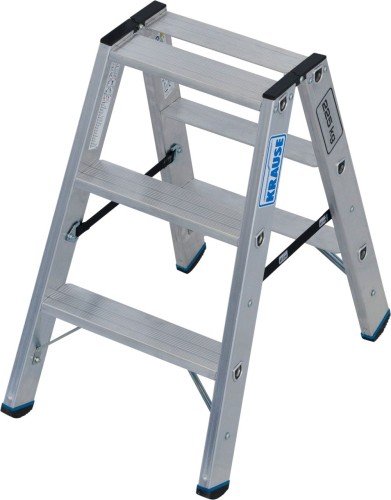 Стремянка алюминиевая KRAUSE STABILO 3 ступени, 225 кг, двухсторонняя 135100