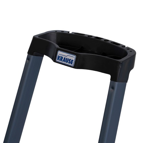 Стремянка алюминиевая KRAUSE STABILO SEPRO 3 ступени анодированная 124173 - изображение 4