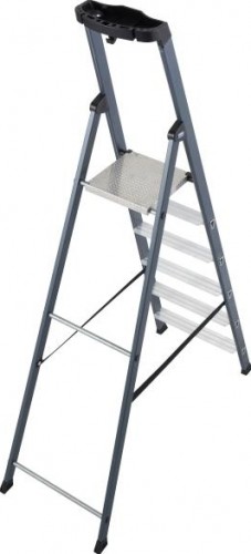 Стремянка алюминиевая KRAUSE MONTO SEPRO 6 ступеней анодированная 124203 - изображение 2