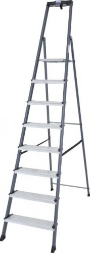 Стремянка алюминиевая KRAUSE MONTO SECURO 8 ступеней (анодированная) 126467 - изображение 4