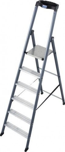 Стремянка алюминиевая KRAUSE MONTO SEPRO 6 ступеней анодированная 124203