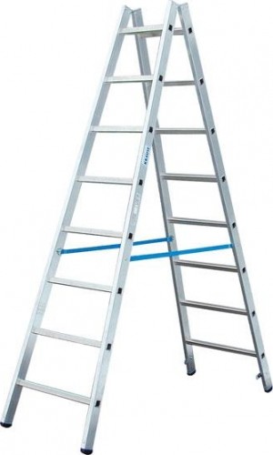 Стремянка алюминиевая KRAUSE STABILO 16 перекладин двухсторонняя 801746