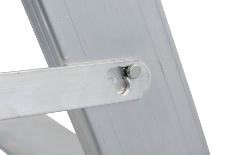 Стремянка алюминиевая KRAUSE STABILO  6 ступеней передвижная, двухсторонняя 124845 - изображение 4