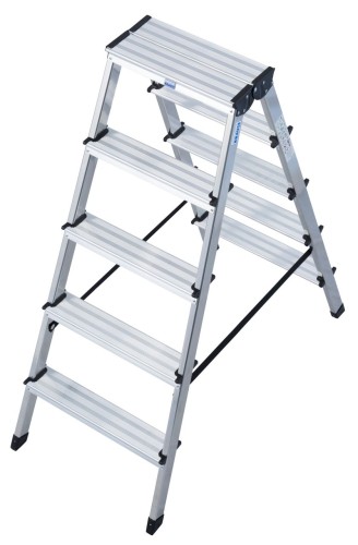 Стремянка алюминиевая KRAUSE MONTO DOPPLO 5 ступеней двухсторонняя 120342 - изображение 2