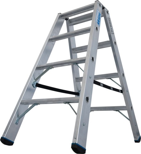 Стремянка алюминиевая KRAUSE STABILO 4 ступени, 225 кг, двухсторонняя 135117 - изображение 3