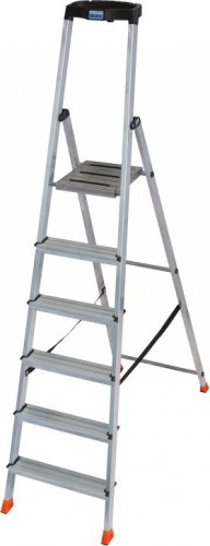 Стремянка алюминиевая KRAUSE MONTO SAFETY 6 ступеней 128966