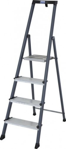 Стремянка алюминиевая KRAUSE MONTO SECURO 4 ступени (анодированная) 126429 - изображение 4