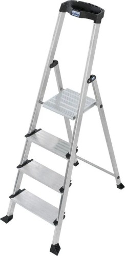 Стремянка алюминиевая KRAUSE MONTO GLOBUS 4 ступени 125 мм 127259