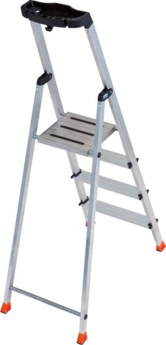 Стремянка алюминиевая KRAUSE MONTO SAFETY 4 ступени 128942 - изображение 2