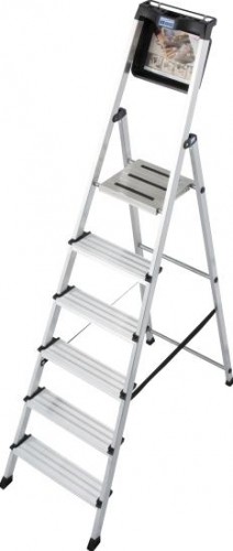 Стремянка алюминиевая KRAUSE MONTO SECURY 6 ступеней Komfort 126542 - изображение 3