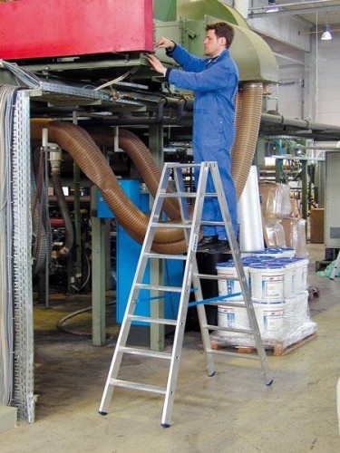 Стремянка алюминиевая KRAUSE STABILO  8 ступеней двухсторонняя 124760 - изображение 2