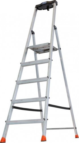 Стремянка алюминиевая KRAUSE MONTO SAFETY 5 ступеней 128959 - изображение 4