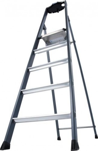 Стремянка алюминиевая KRAUSE MONTO SEPRO 5 ступеней анодированная 124197 - изображение 3