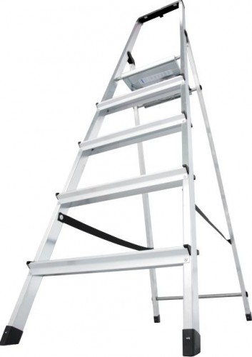 Стремянка алюминиевая KRAUSE MONTO SOLIDY 5 ступеней 126238 - изображение 4