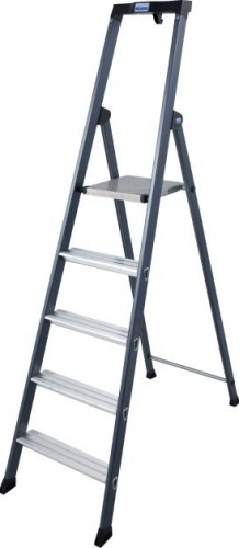 Стремянка алюминиевая KRAUSE MONTO SEPRO 5 ступеней анодированная 124197 - изображение 2