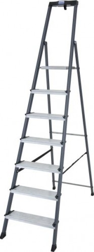 Стремянка алюминиевая KRAUSE MONTO SECURO 7 ступеней (анодированная) 126450 - изображение 4