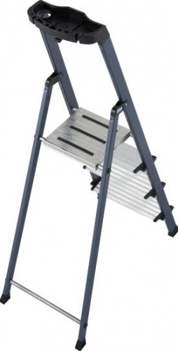 Стремянка алюминиевая KRAUSE MONTO SECURO 4 ступени (анодированная) 126429 - изображение 2