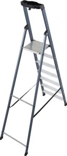 Стремянка алюминиевая KRAUSE MONTO SEPRO 7 ступеней анодированная 124210 - изображение 2